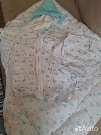 Конверт на выписку для мальчика осень зима