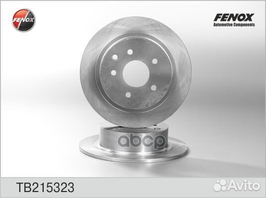 Диск тормозной зад прав/лев TB215323 fenox