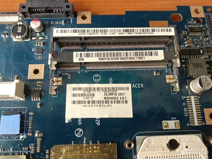 Мат плата ndwg2 LA-5992P Rev:1.0. донор