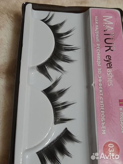 Накладные ресницы с клеем