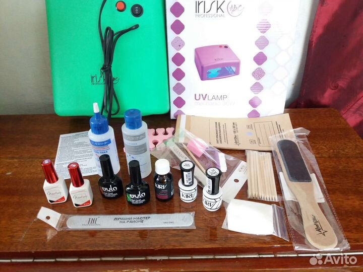 Лампа гельлак, набор новый-бесплатная доставка