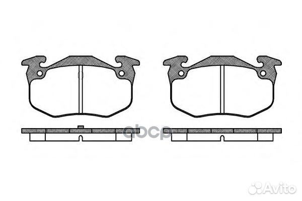 144 50 155 050-SX571744B223728 колодки дисковые