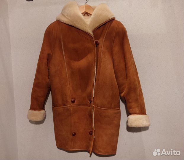 Дубленка оверсайз модный винтаж из 90-х