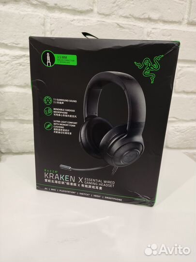 Игровая гарнитура Razer Kraken X новая