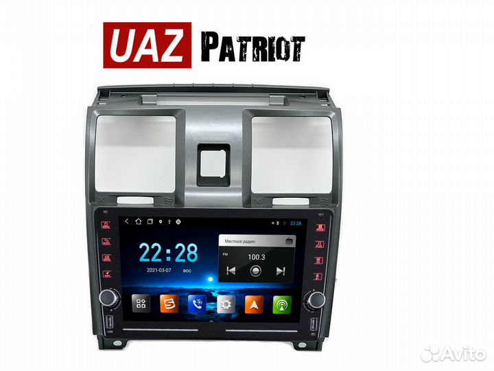 Topway ts10 UAZ Patriot дорест LTE CarPlay 4/32gb
