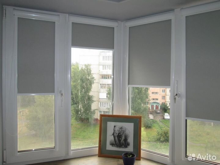 Рулонные шторы с направляющими