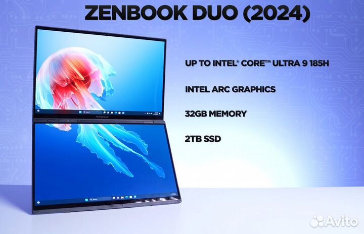 CES 2024 Ноутбук asus Zenbook DUO (UX8406)