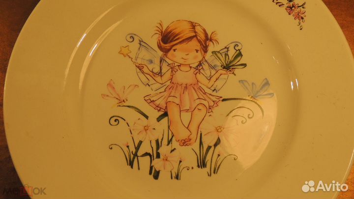 Фарфор тарелка Феечка детская тематика фея. *