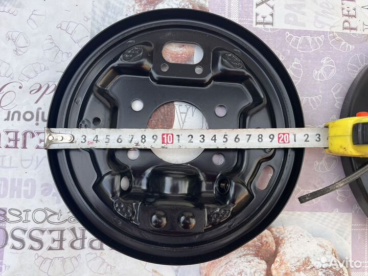 Кожух защитный зад тормозов accent 220 мм без abs