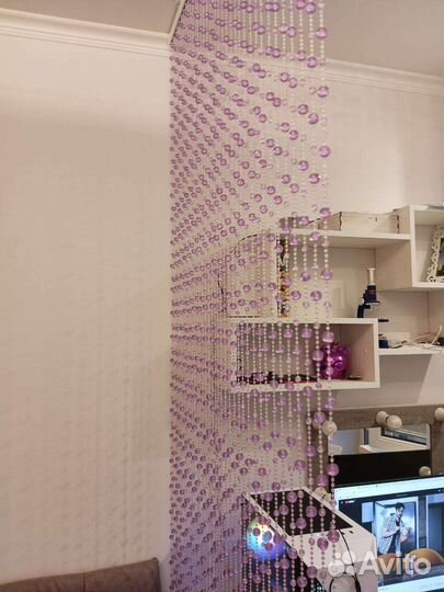 Штора из бусин интерьерная