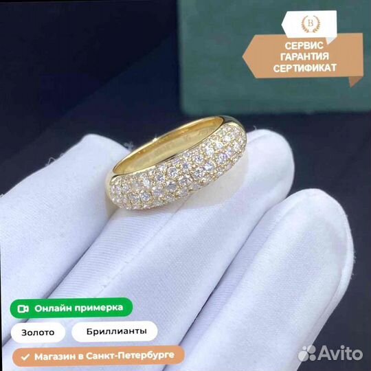 Кольцо Cartier из желтого золота 1,24ct