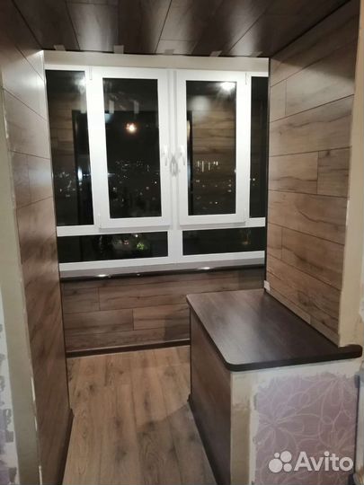 Остекление балконов, лоджий, внутренняя отделка