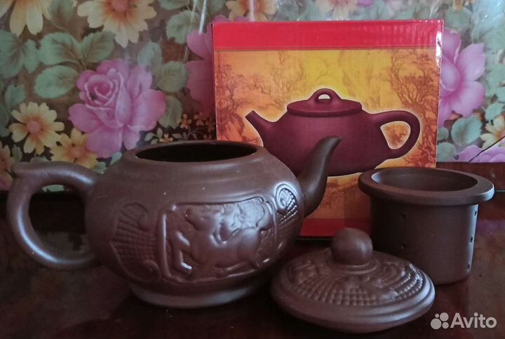 Новый заварочный чайник, глиняный
