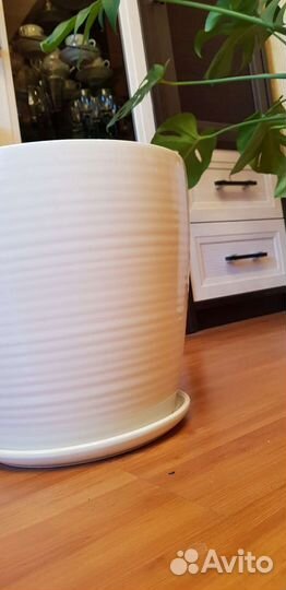 Горшок керамический напольный большой новый