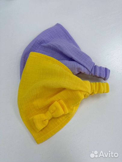 Косынка на резинке из муслина