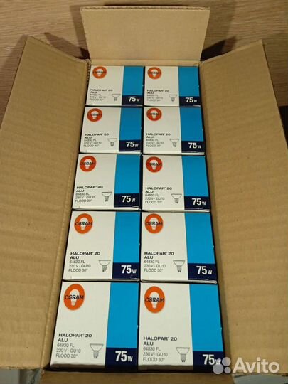 Лампа галогенная osram halopar ALU 20 GU10, 64830