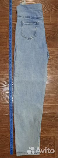 Джинсы голубые для беременных 42-44