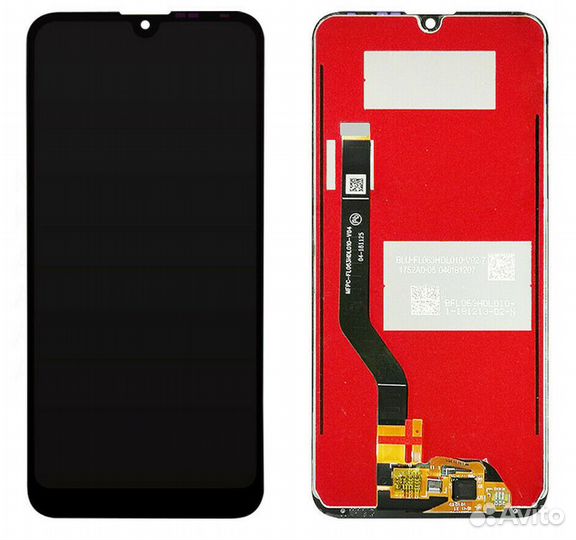 Дисплей Айсотка для Huawei Honor Y7 черный Oem