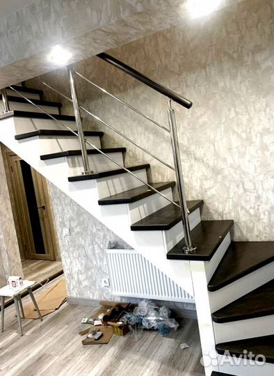 Металлокаркас для лестницы 