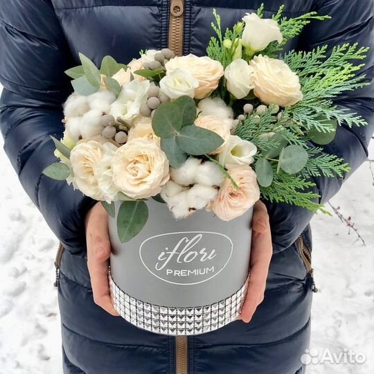 Цветы в коробке