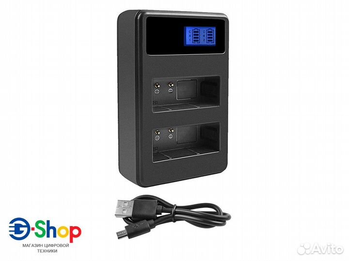 Зарядное EN-EL14 на 2 акб Bonacell USB на Nikon