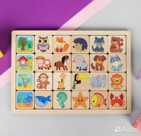 Деревянный Сортер-вкладыш