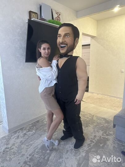 Ростовая кукла Пирожкова,Эвелины шуточный стриптиз