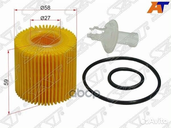 Фильтр масляный (картридж) toyota corolla,auris