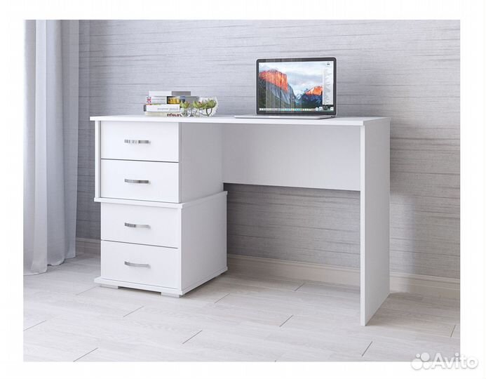 Письменный стол Сити-2 белый