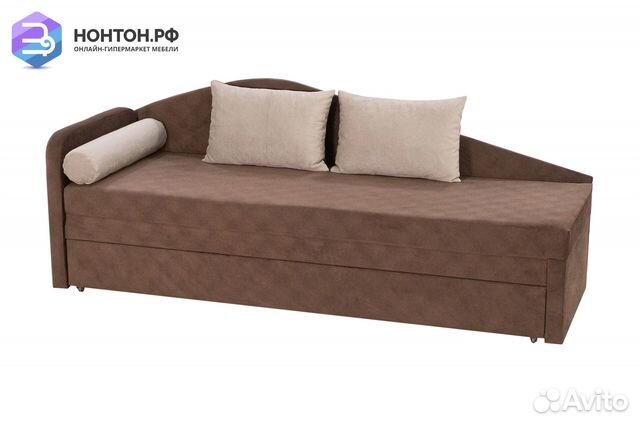 Диван еврософа Верди левый коричневый