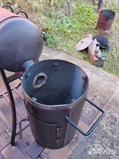 Мангал коптильня смокер