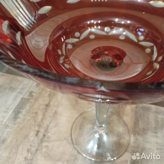 Ваза для фруктов на ножке СССР