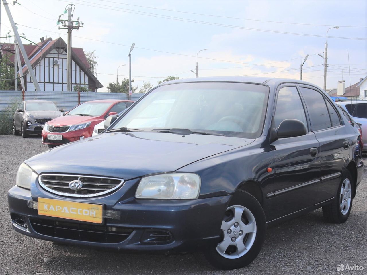 Hyundai Accent 2008. Hyundai Accent 2008 синий.