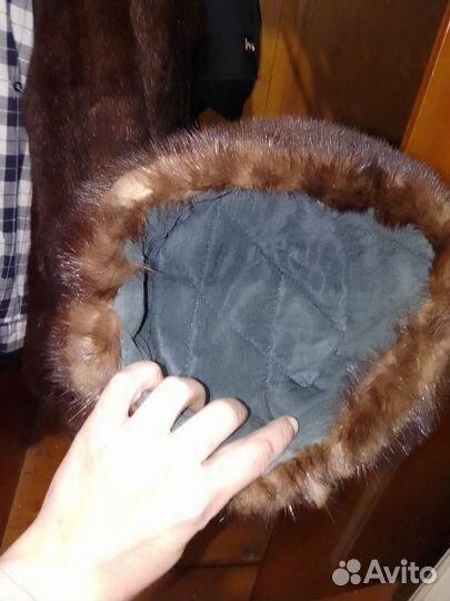 Берет или шапка норковая натур шерсть