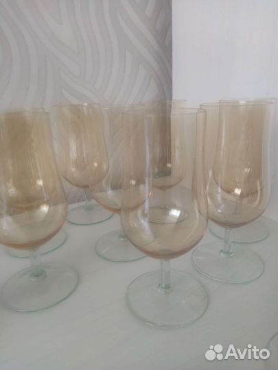 Фужеры бокалы цветное стекло СССР
