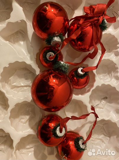 Елочные игрушки гдр шары