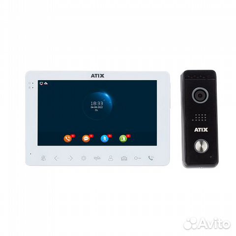 AT-I-K711F/T White Комплект видеодомофон atix