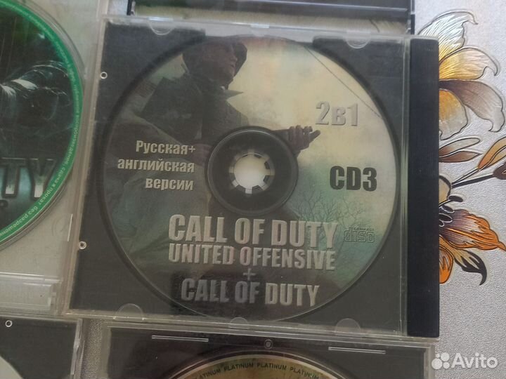 Продаю диски игр на компьютер call OF duty и гонки