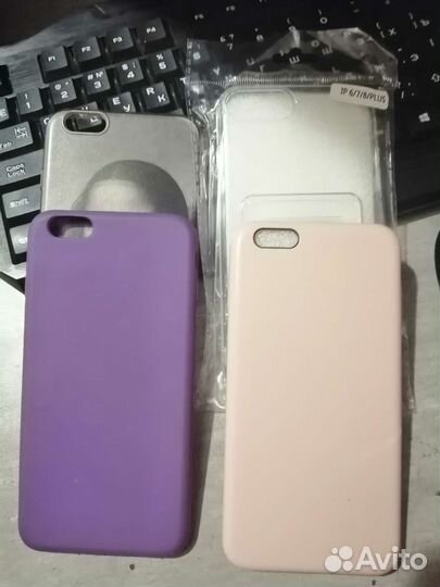 Чехлы на iPhone 6s plus и 8s plus новые