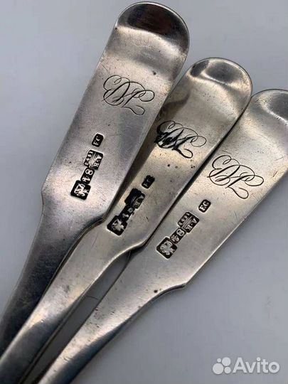 Царские серебряные ложки мастер Степановъ 1843 г