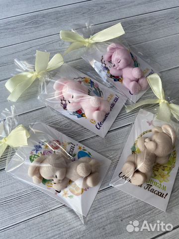 Мыло Зайка с открыткой