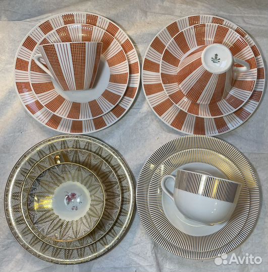 Чайные трио и пары