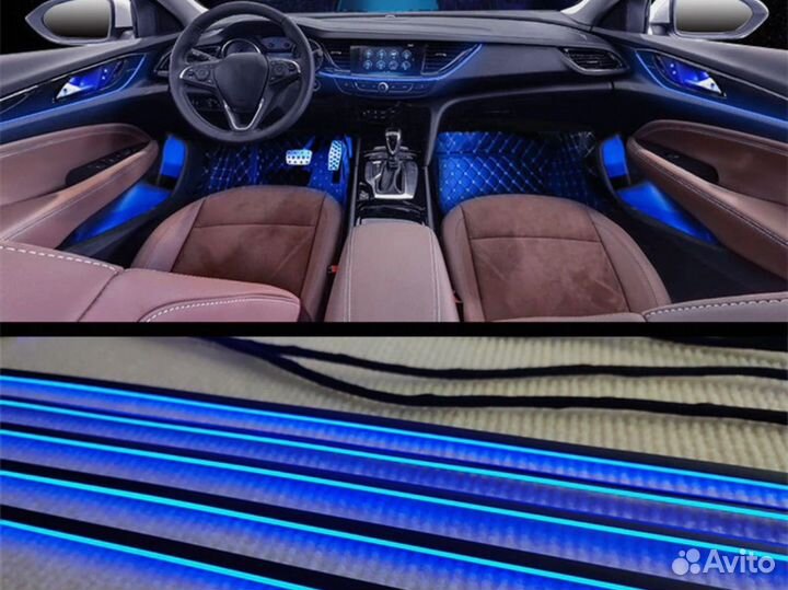 Подсветка салона автомобиля премиального уровня