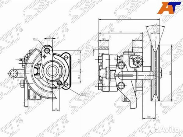 Насос гур hyundai accent