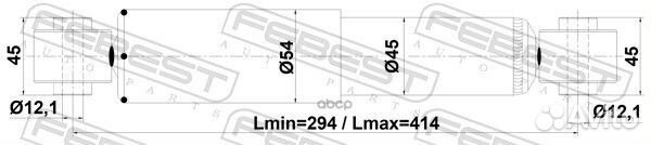 Амортизатор зад 35110002R Febest