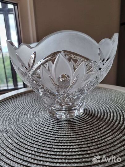 Ваза для фруктов хрусталь