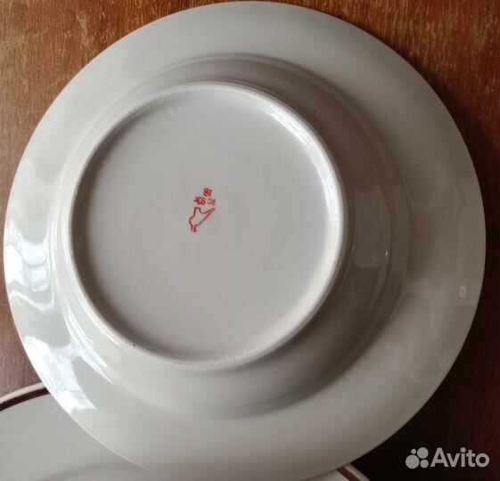 Набор тарелок 6шт. + блюдо большое фарфоровое