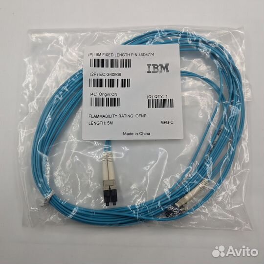 Оптический патч-корд 45D4774, IBM, LC - LC, 5 м