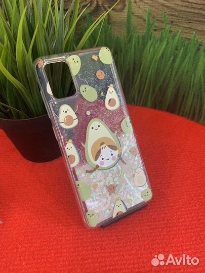 Чехол бампер Samsung A51 akvarium переливающийся