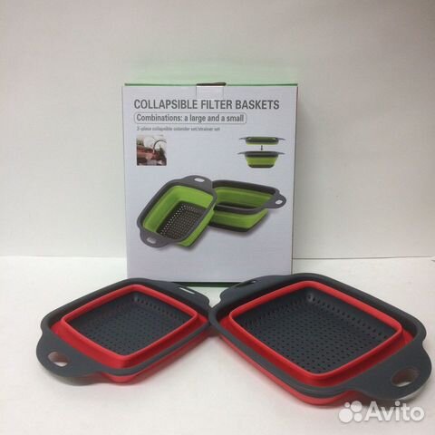 Дуршлаг складной 2в1